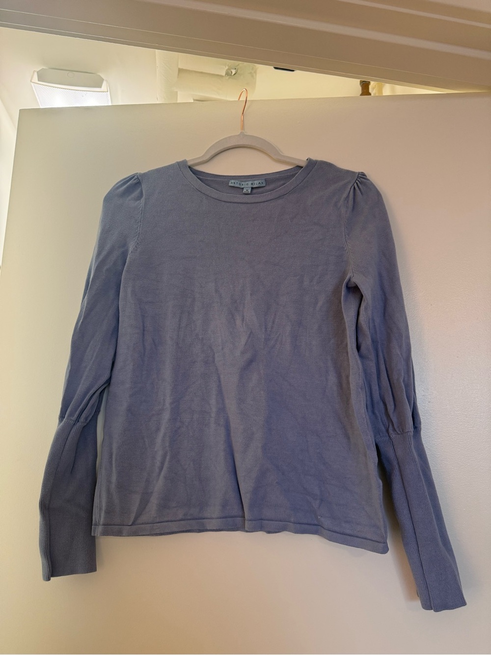 ANTONIO MELANI Light Blue Crewneck Sweater